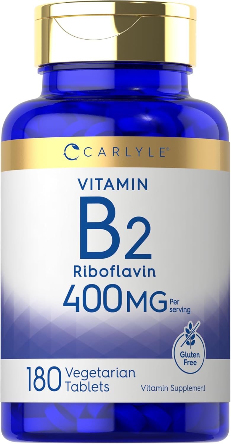 Suplemento Vitamina B2 400mg 180 Tabletas Vegetariano