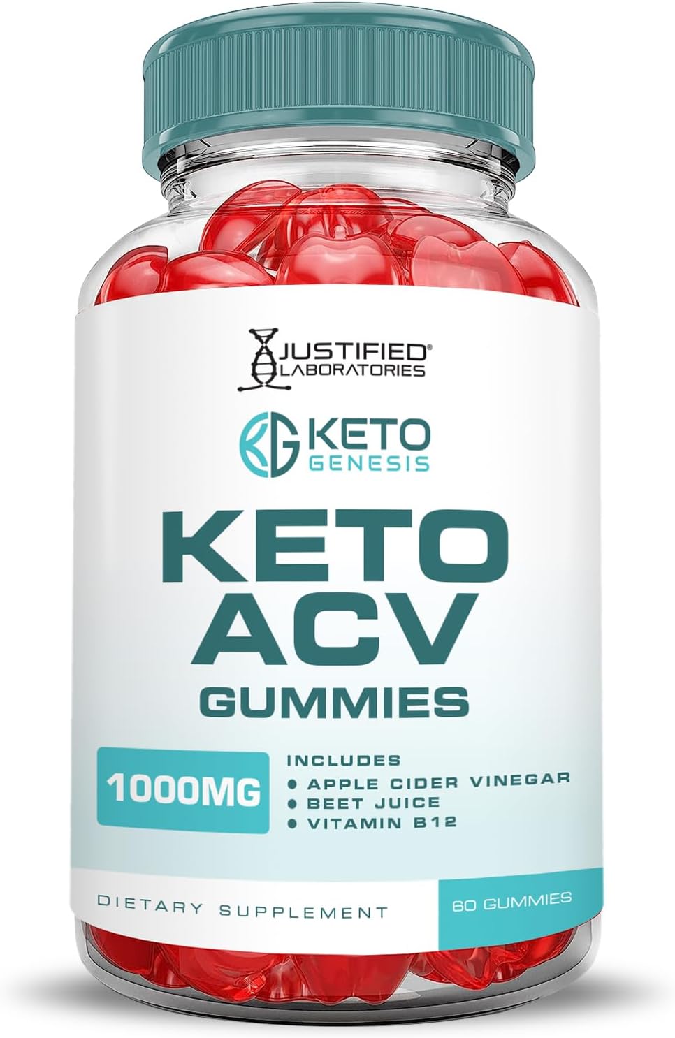 Keto Genesis Keto ACV Gummies Fórmula avanzada de 1000 mg