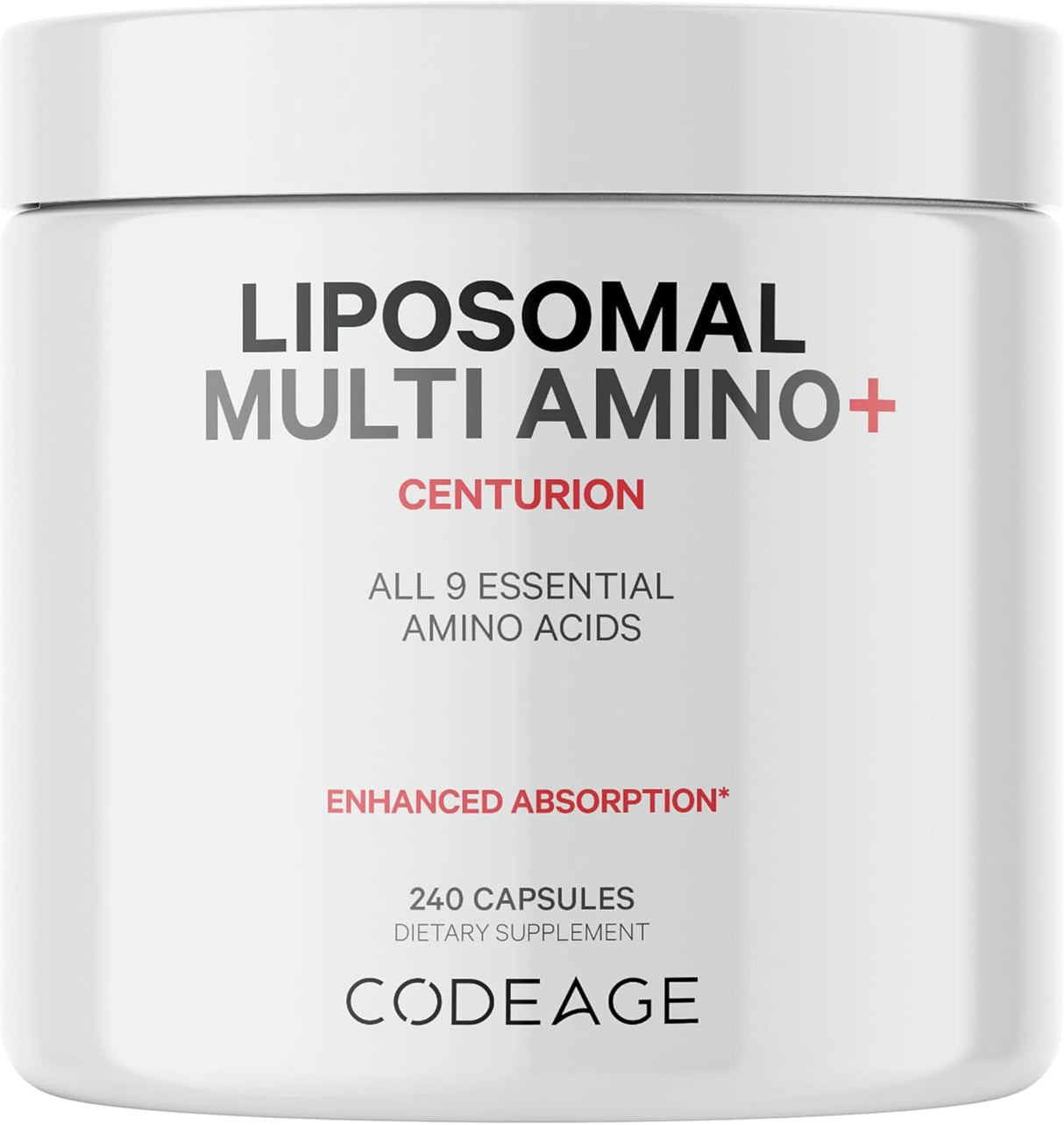 Suplemento Codeage Multi Amino+ BCAA y suplemento de AAA