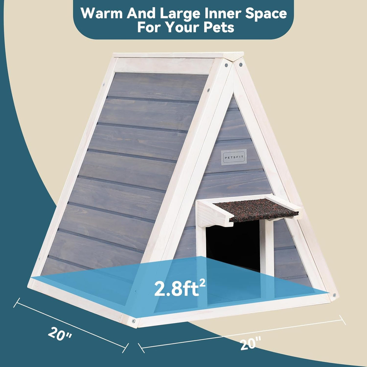 Casa para gatos al aire libre resistente a la intemperie