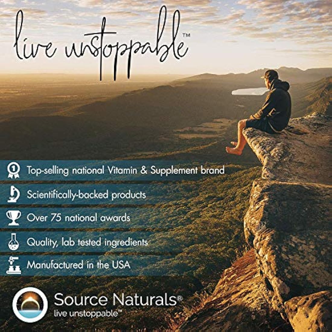 Source Naturals ácido pantoténico 250 mg vitamina B-5 suplemento dietético – 100 comprimidos