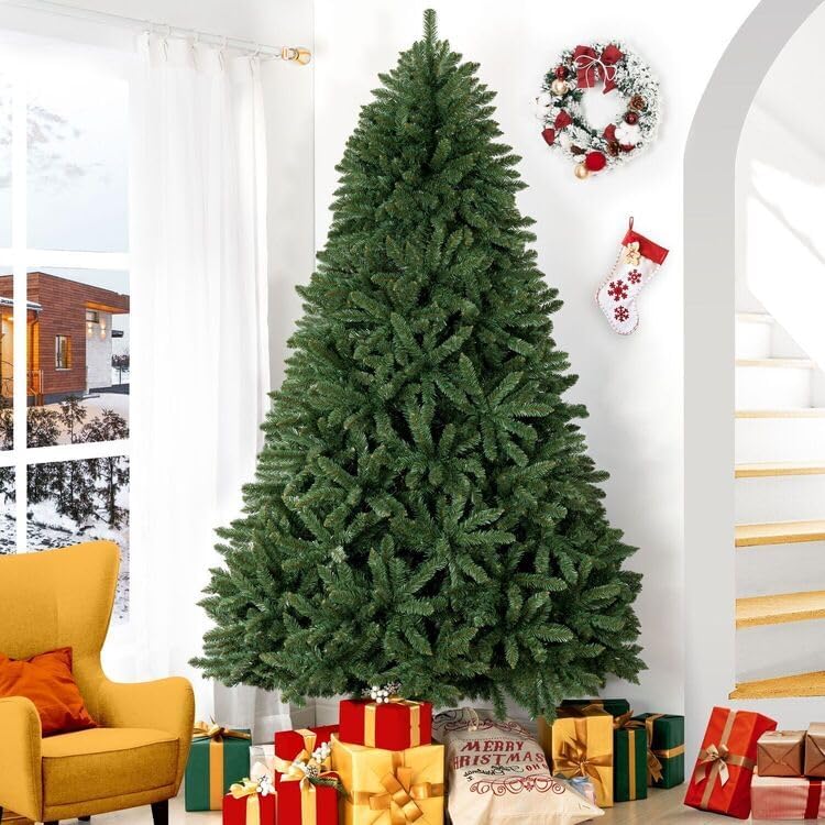 Árbol de Navidad Artificial de 7.5ft con Luces, Modelo Prelit