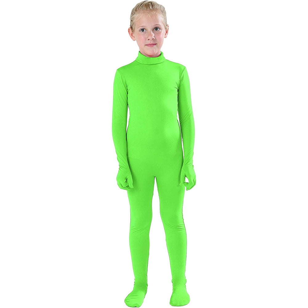 Disfraces de Body enterizo estilo Zentai verde lima talla M