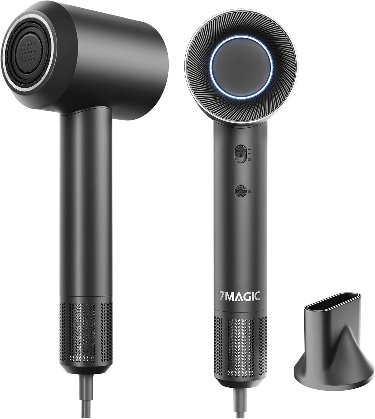 Secador de Pelo 7MAGIC, Motor sin Escobillas, 1400W, Rápido