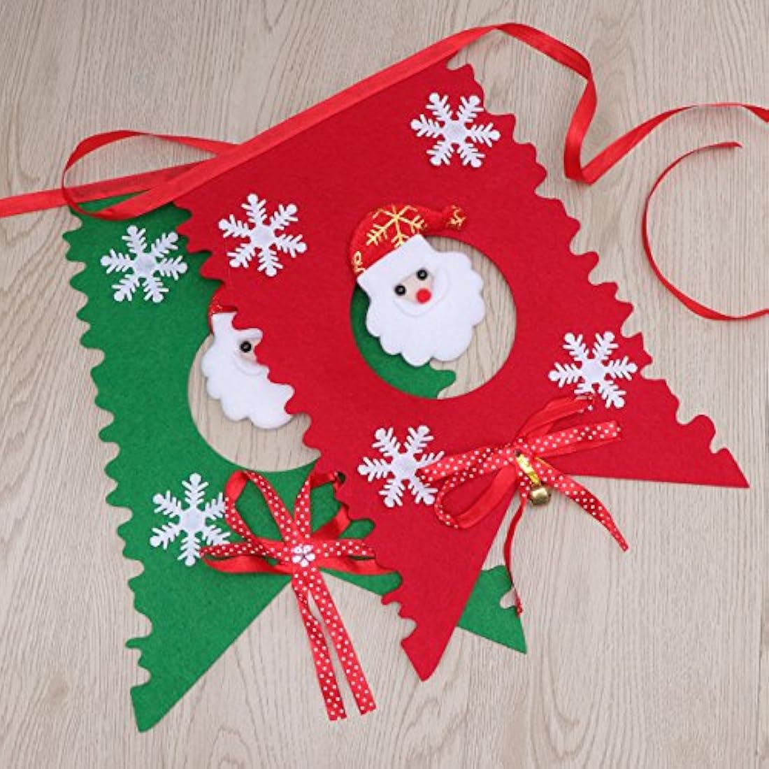 Patrón de Papá Noel de Navidad guirnalda