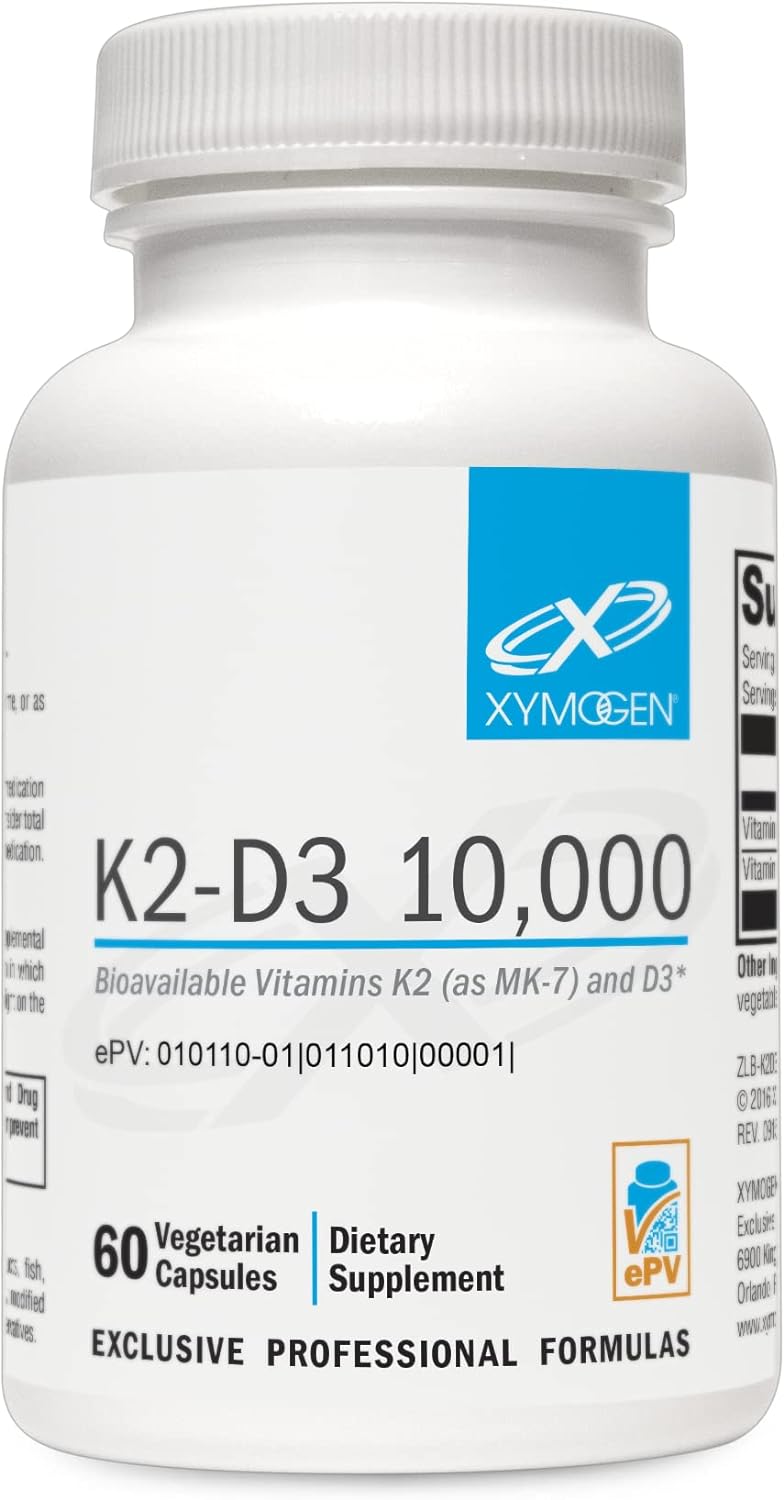 Suplemento K2-D3 10000 - XYMOGEN - Vitamina D3 y K2