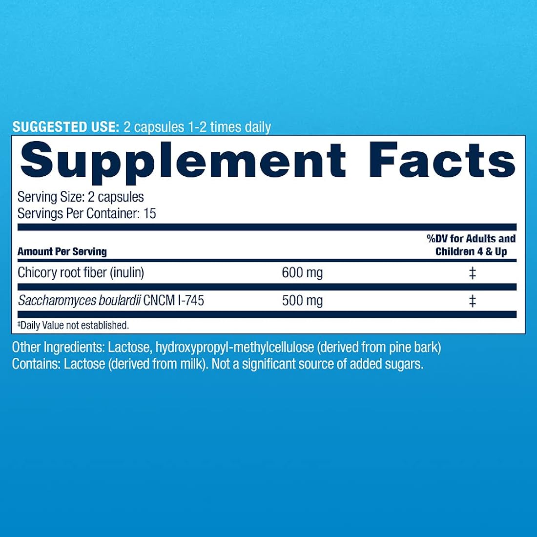 Suplementos Alimenticios diario probiótico y fibra