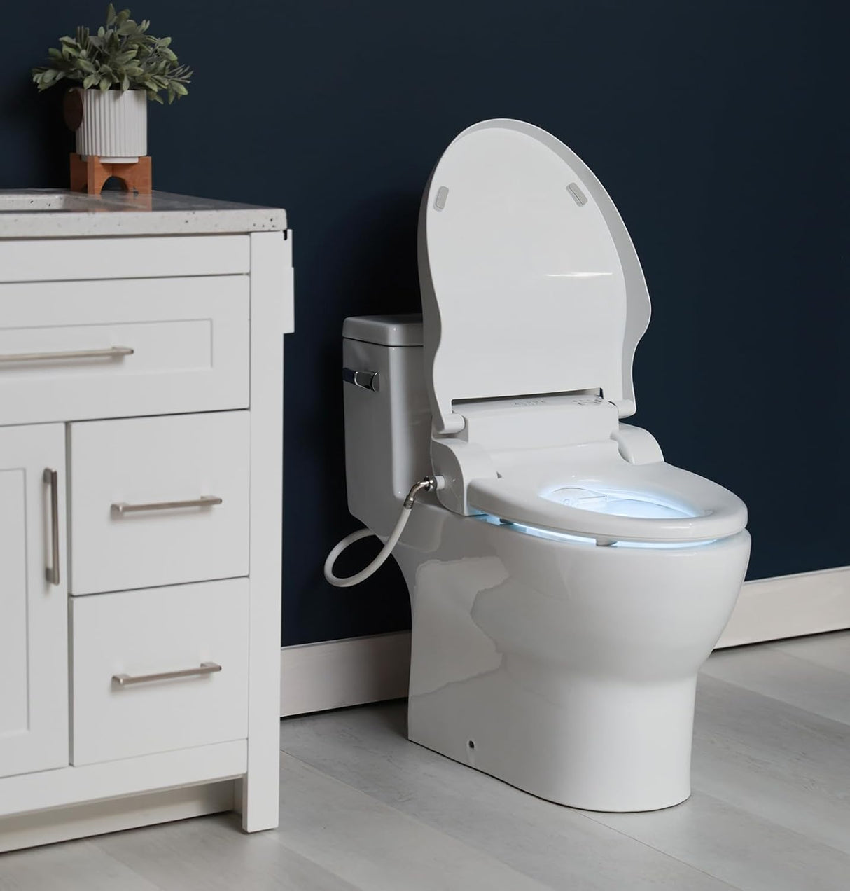 Asiento de inodoro bidet ALPHA, agua caliente, JX2
