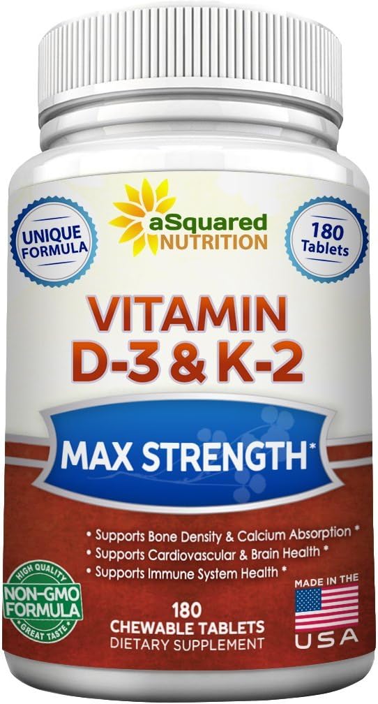 Suplemento Nutrition Vitamina D3 con K2-180 masticables