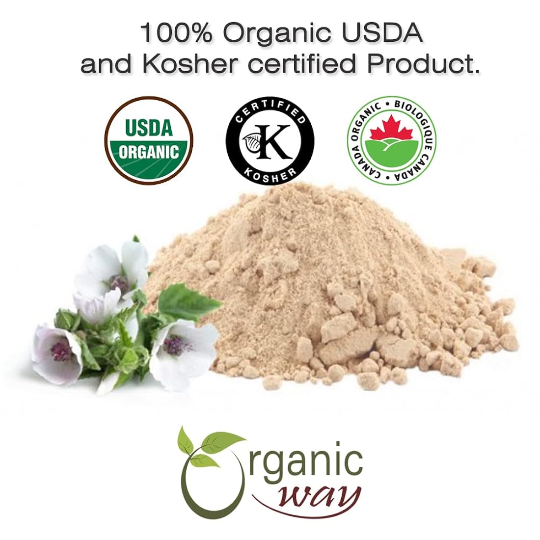 Suplemento Polvo de raíz de malvavisco Althaea officinalis