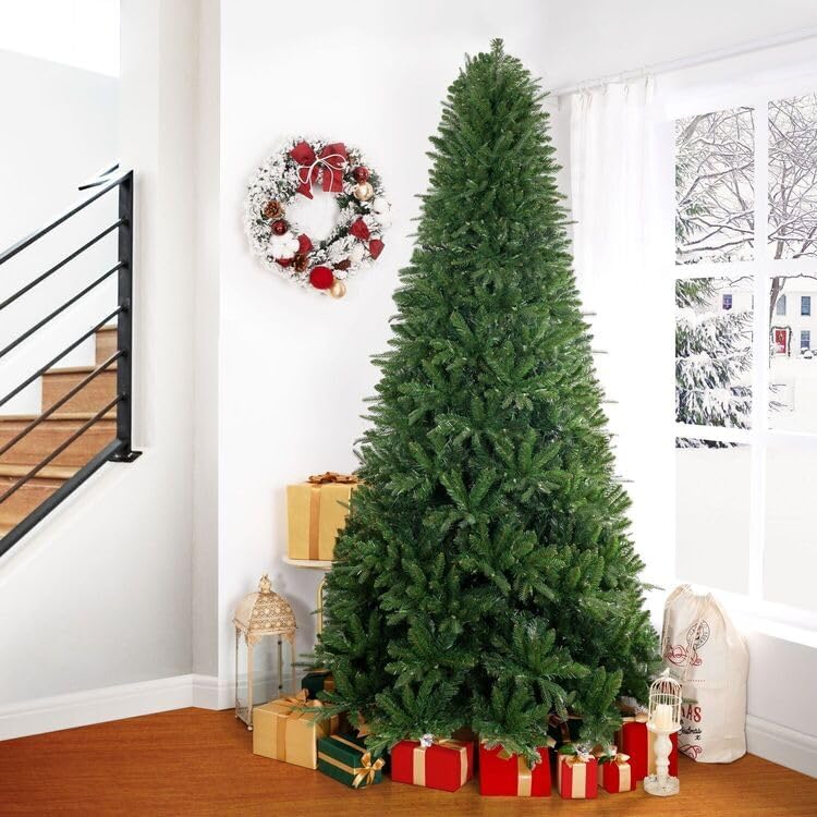Árbol de Navidad Artificial 7.5ft con Luces y Soporte Metálico