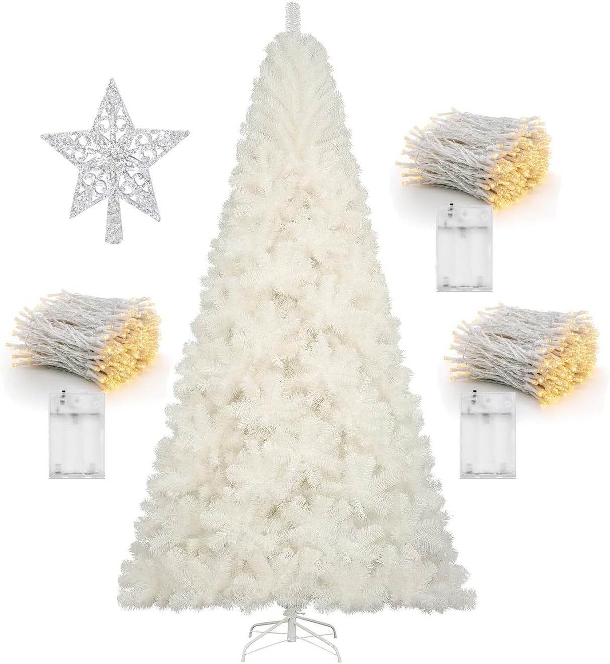 Árbol de Navidad Artificial KTKDE, 1450 ramas, modelo 7.5FT