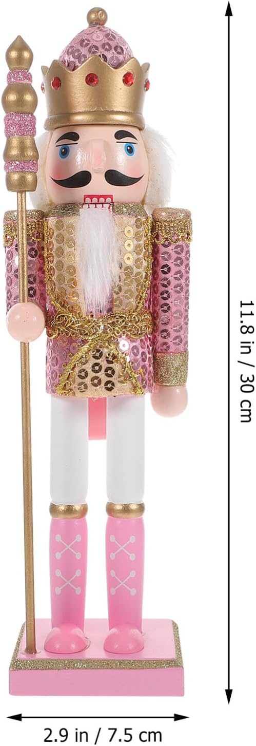 Adornos Navideños Garneck, Nutcracker con Bastón y Corona, 11.79