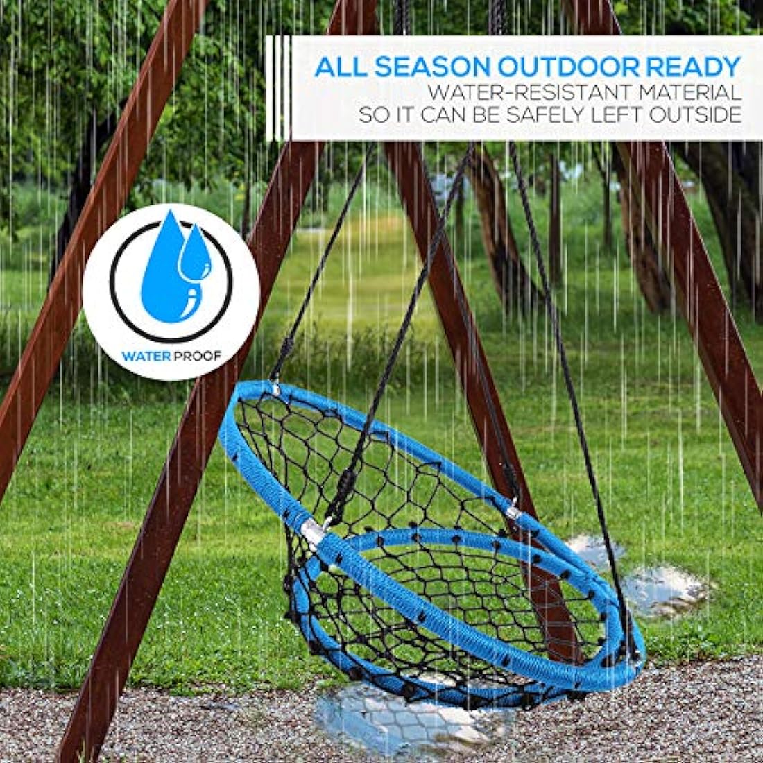 Columpio de asiento de platillo SERENELIFE SLSWNG125