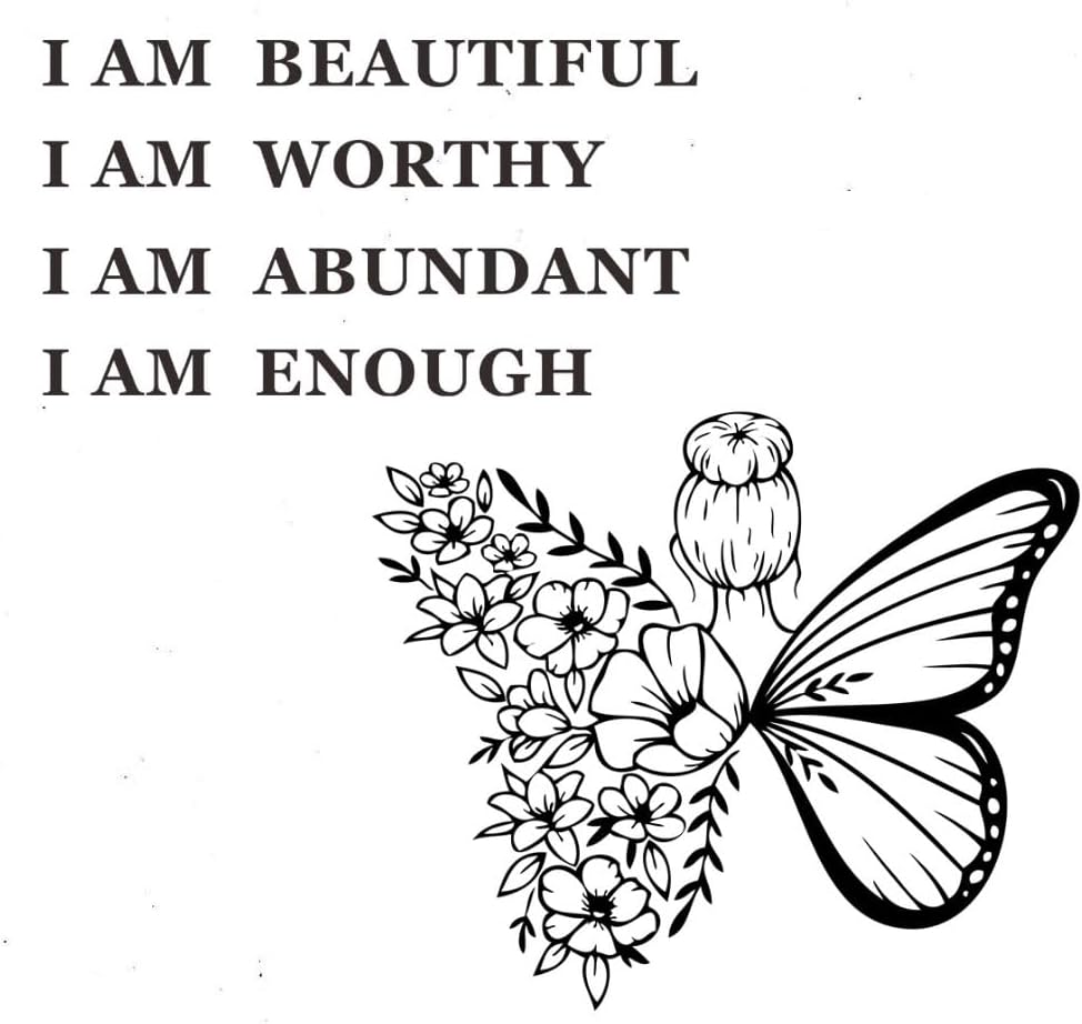 Vinilo Decorativo 'Soy Hermosa' - Motivacional para Espacios