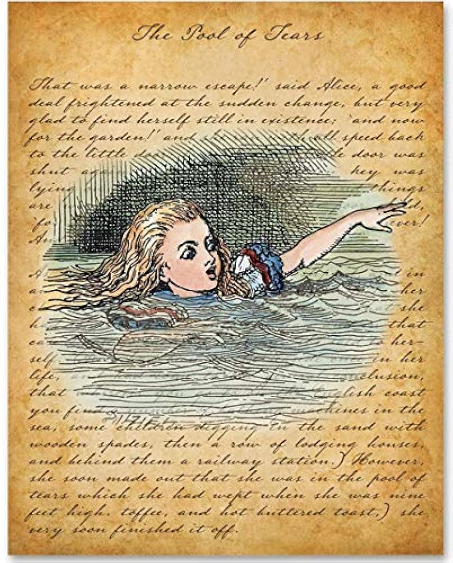 cartel de Alicia en el país de las maravillas de 11x14