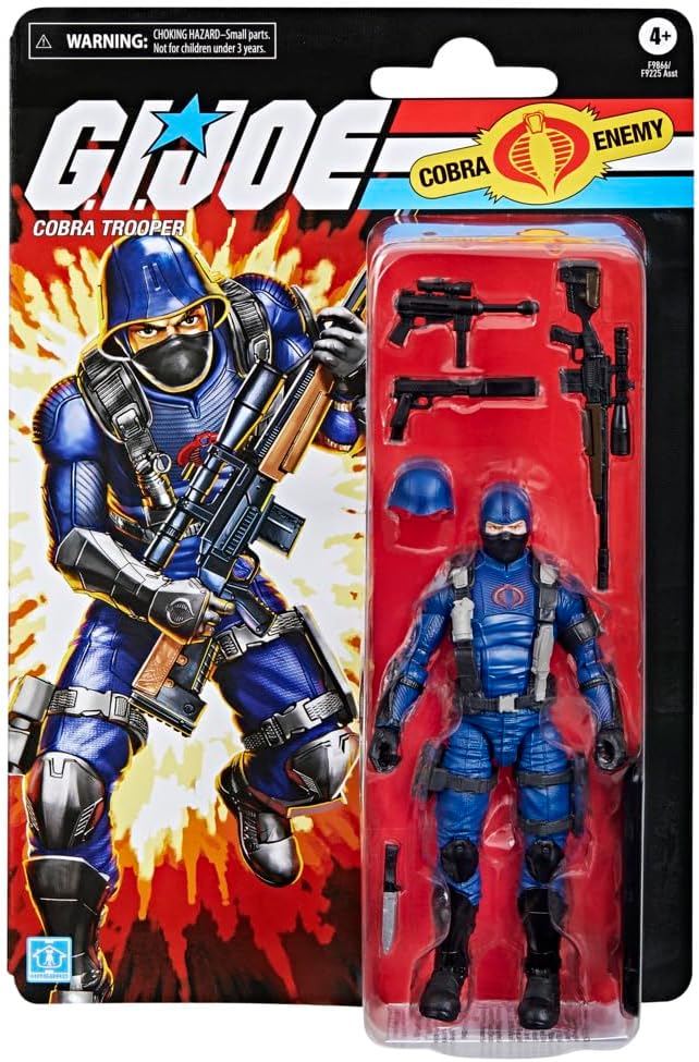 Figura Cobra Trooper G.I. Joe 6 con 9 Accesorios Retro