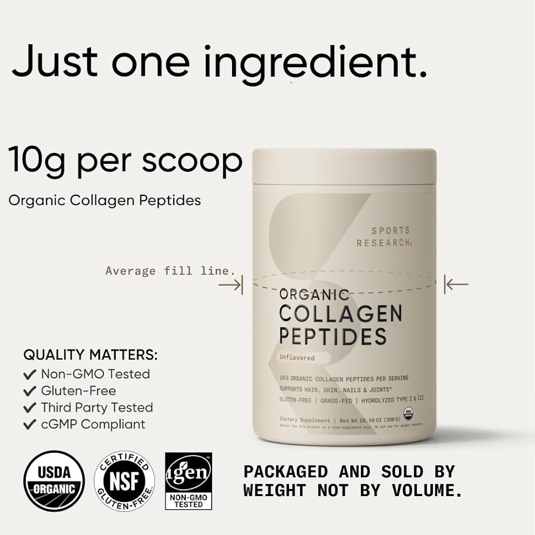 Suplemento Polvo de proteína de colágeno hidrolizado tipo I