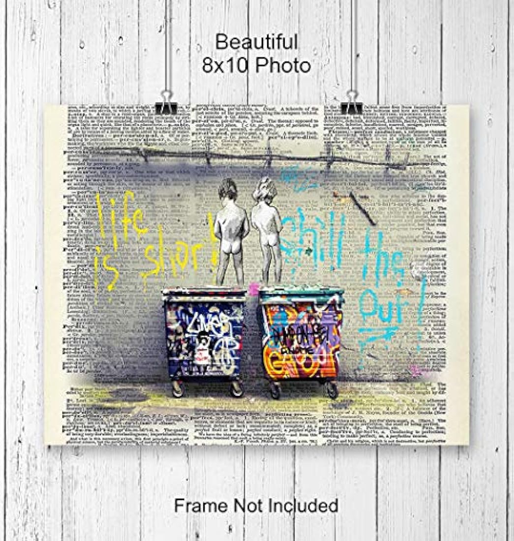 cartel original del arte de pared del diccionario sin marco