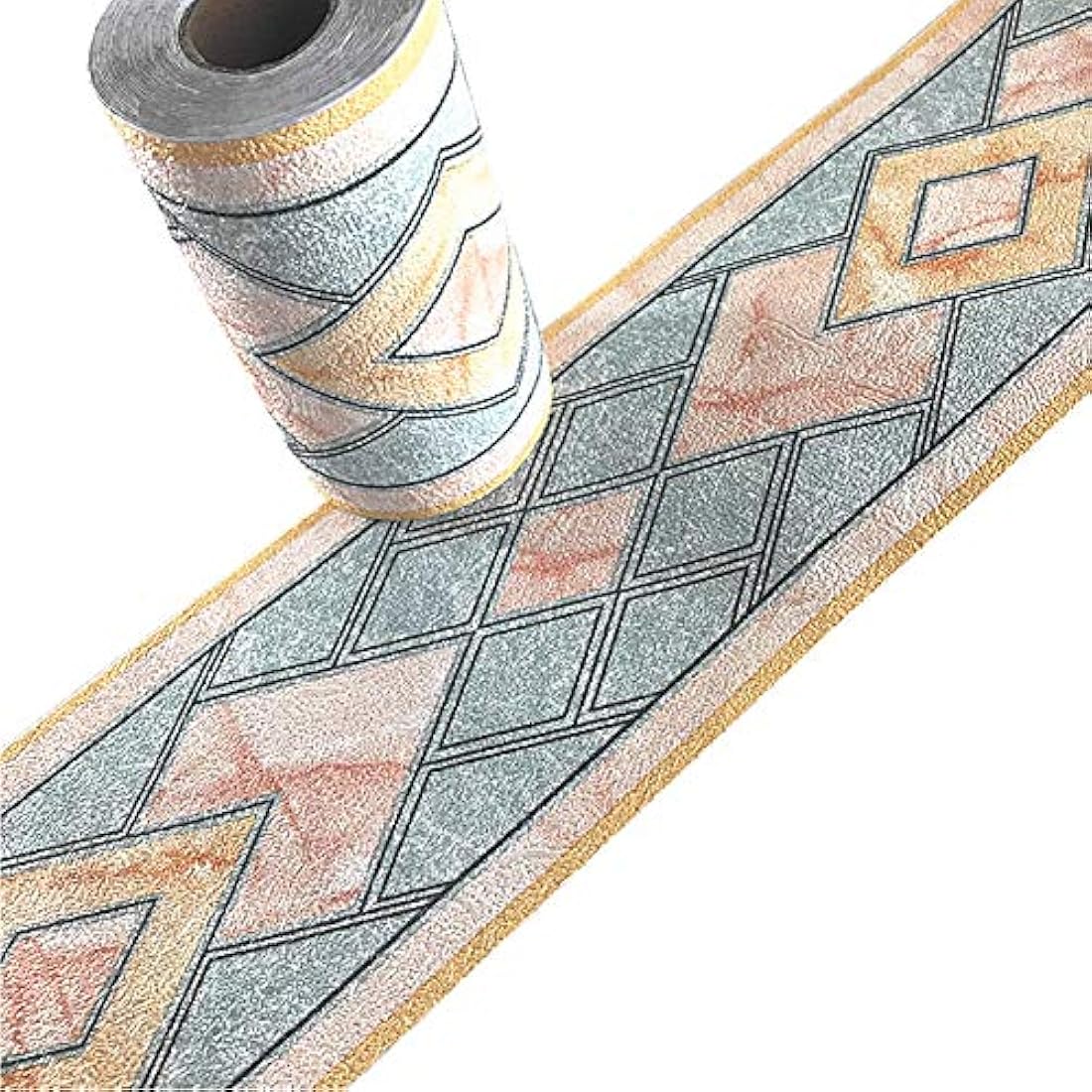 papel pintado autoadhesivo 3D color azul (4.7 x 4,6 pies)