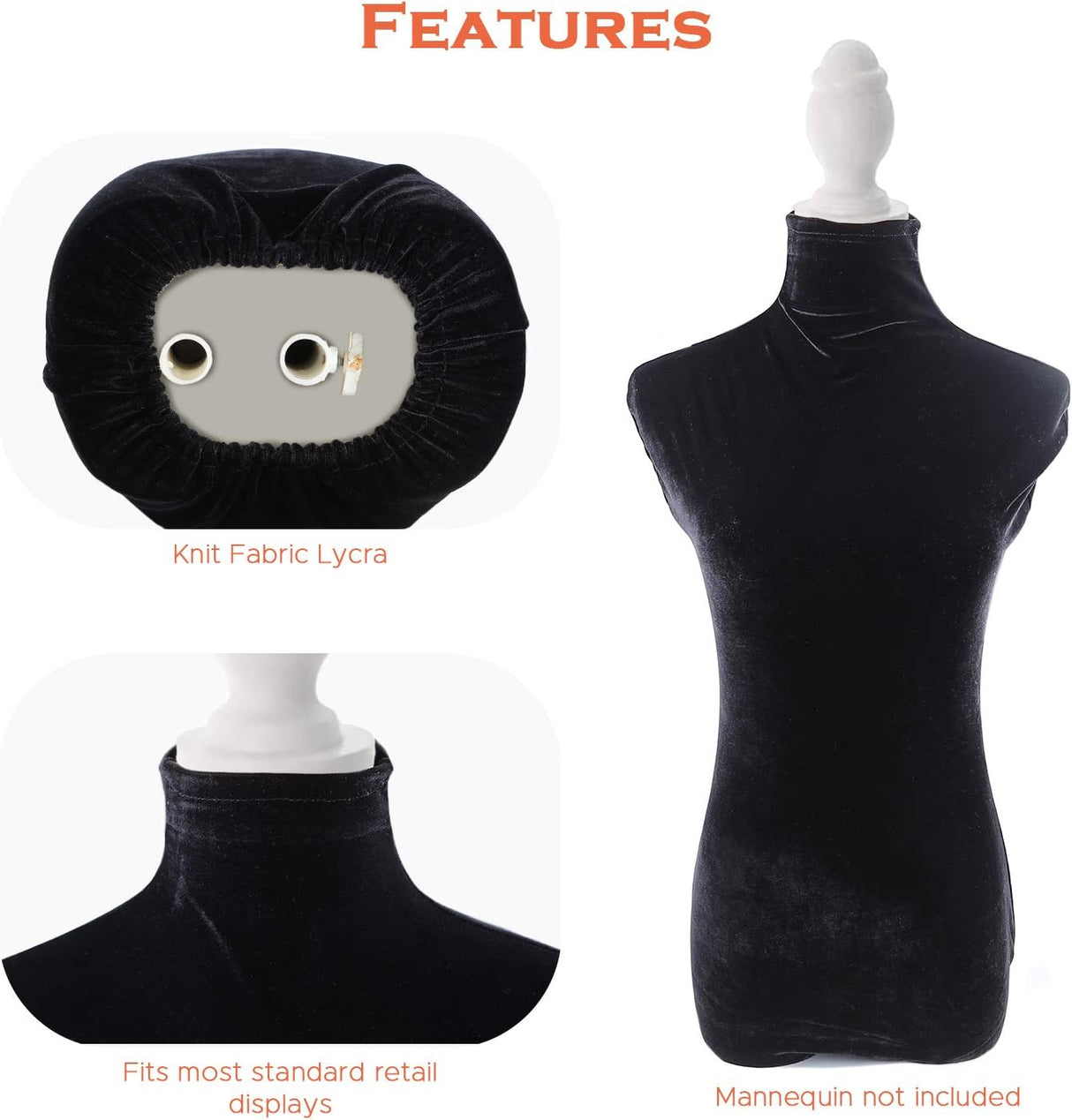 Cubierta de Maniquí NAVAdeal, 100% Artesanal, Stretchy, Modelo Fitting
