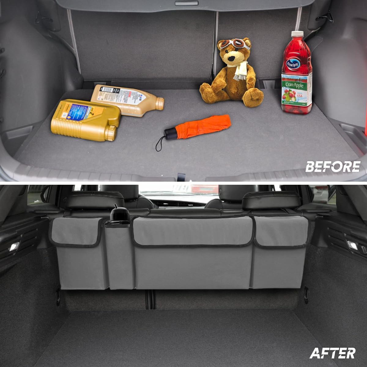 Organizador de Maletero BELOMI, Impermeable, 4 Bolsillos, Grande