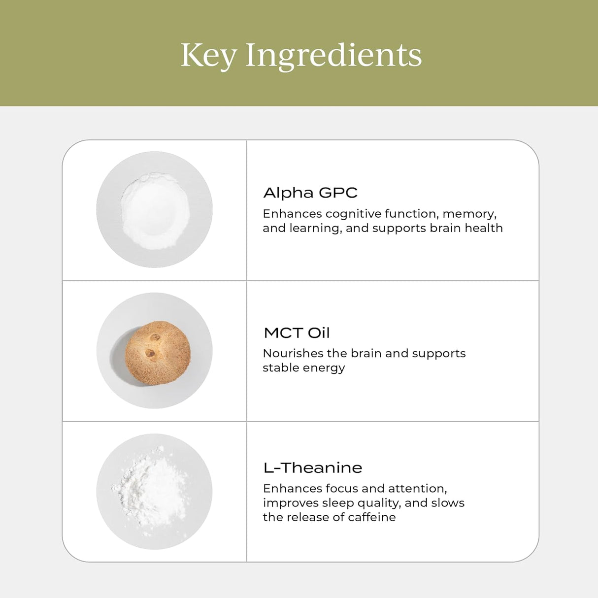 Crema Nootrópica con MCT, L-Teanina y Alpha GPC para Enfoque