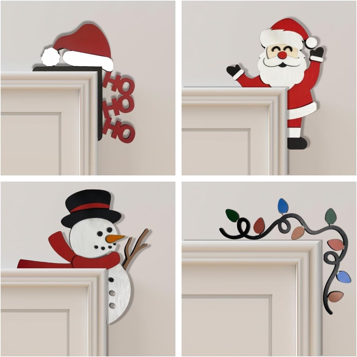 Decoración Adorno Navidad Puerta - Decoración Divertida