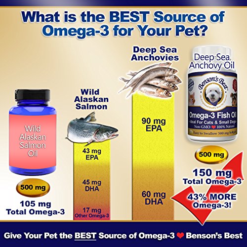 aceite de pescado Omega-3 de Benson para gatos y perros