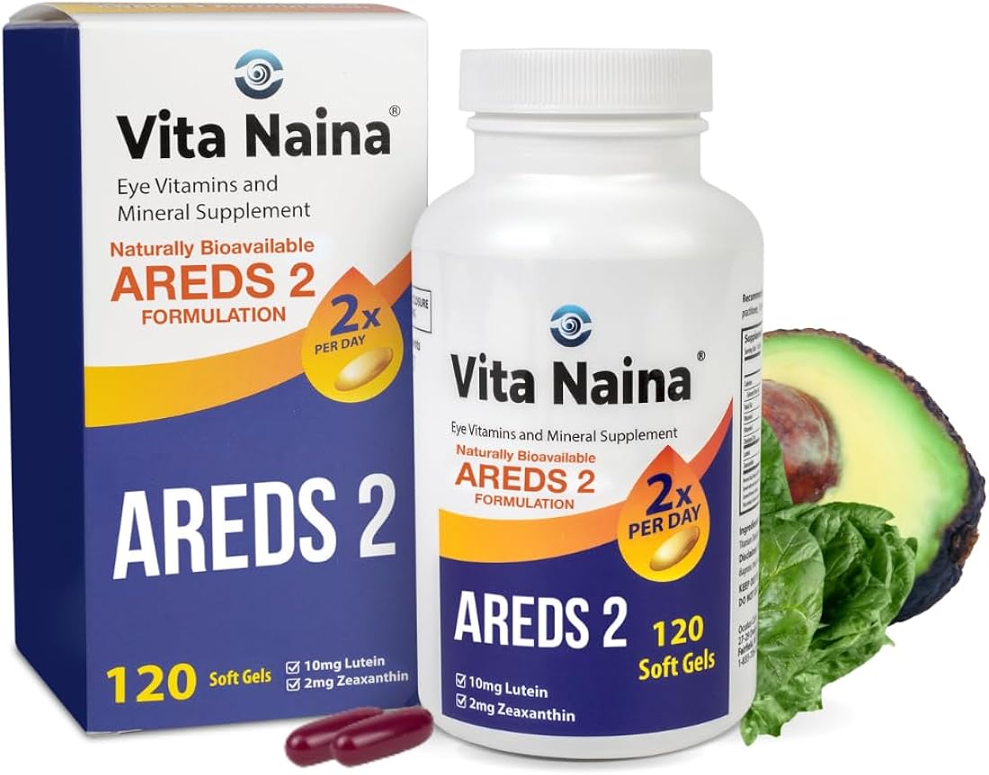 Suplemento Vitaminas para los ojos AREDS2 zeaxantina 2 mg