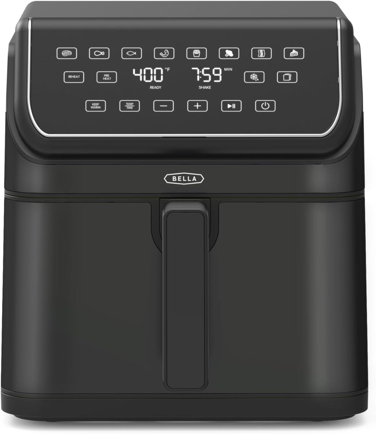 Freidora de aire Bella 8 Qt, 1750W, tecnología TurboCrisp