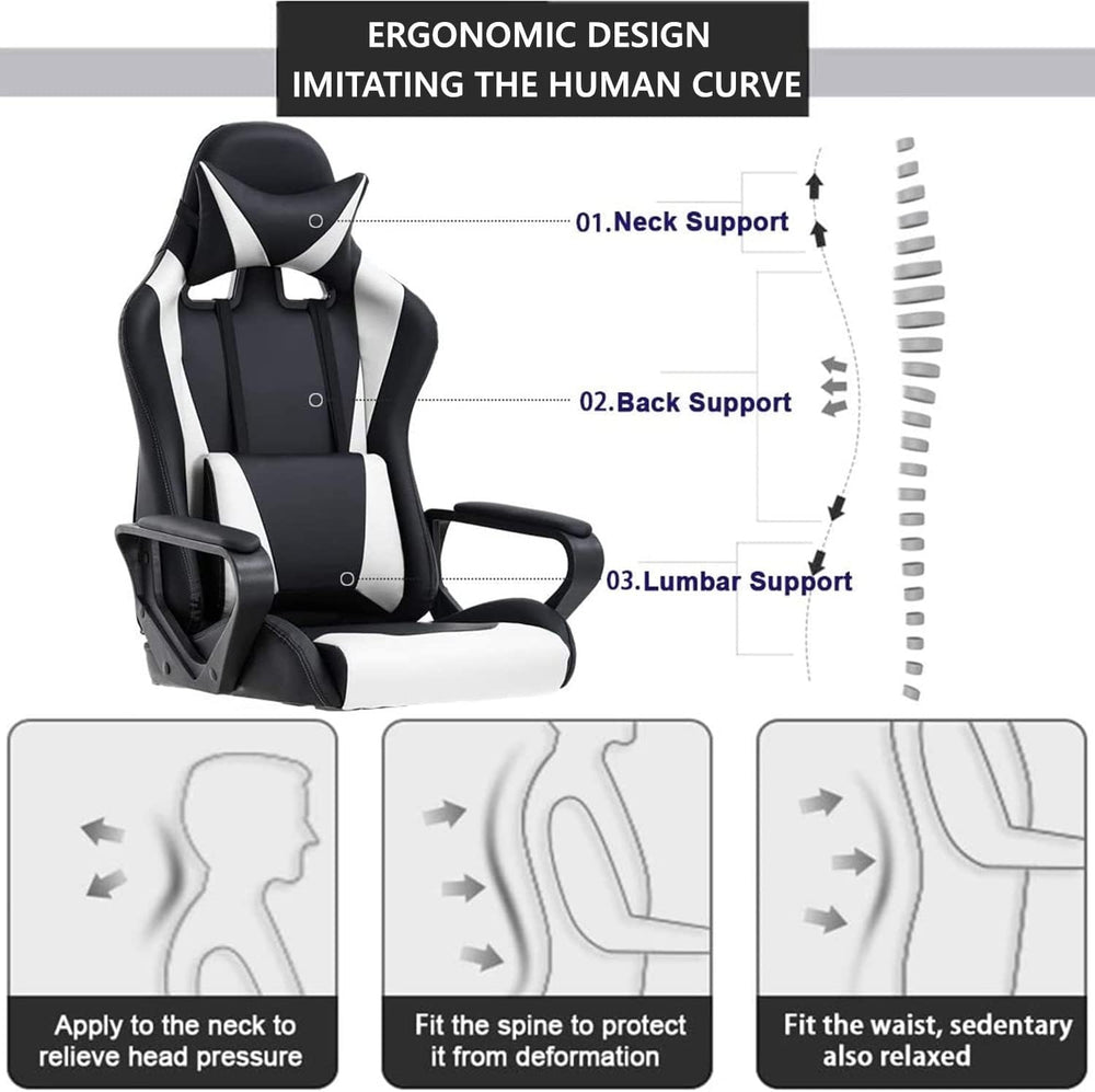 Silla Gamer con soporte lumbar y apoyabrazos BSTOPHKL