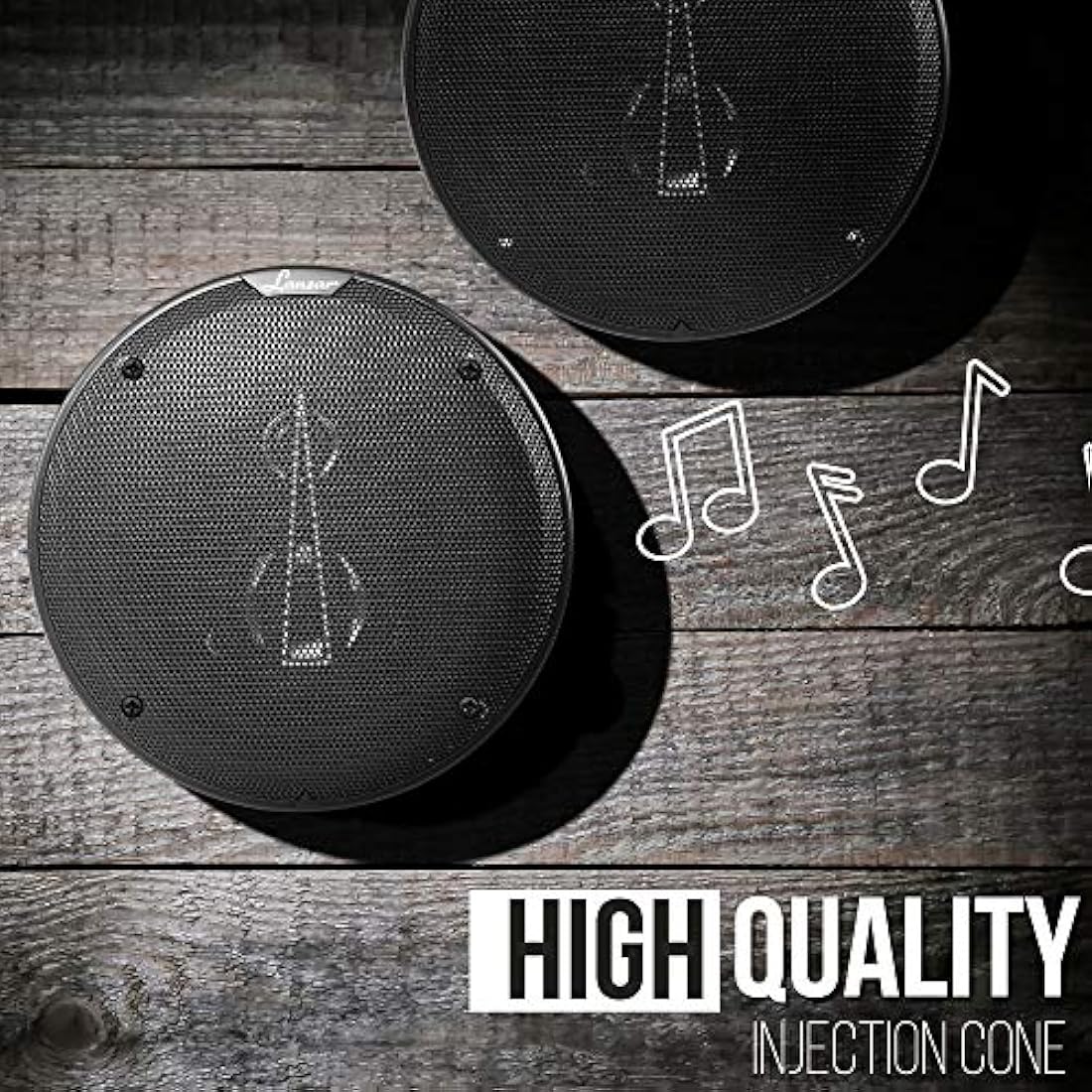 Parlanteso  Altavoces coaxiales de Titanio LANZAR MX63