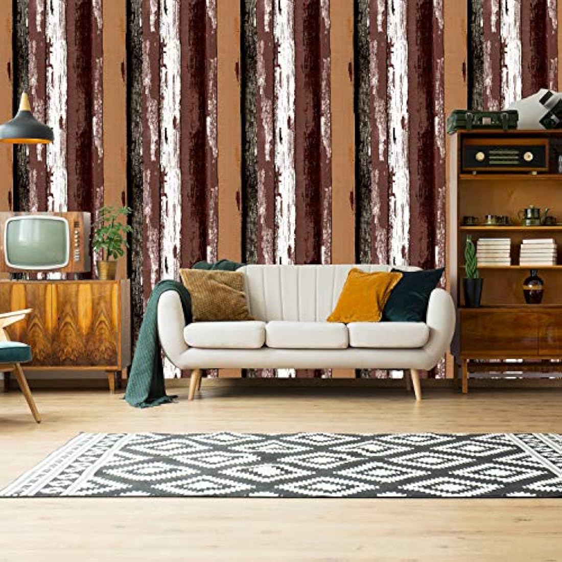 Papel autoadhesivo en vinilo con diseño de madera