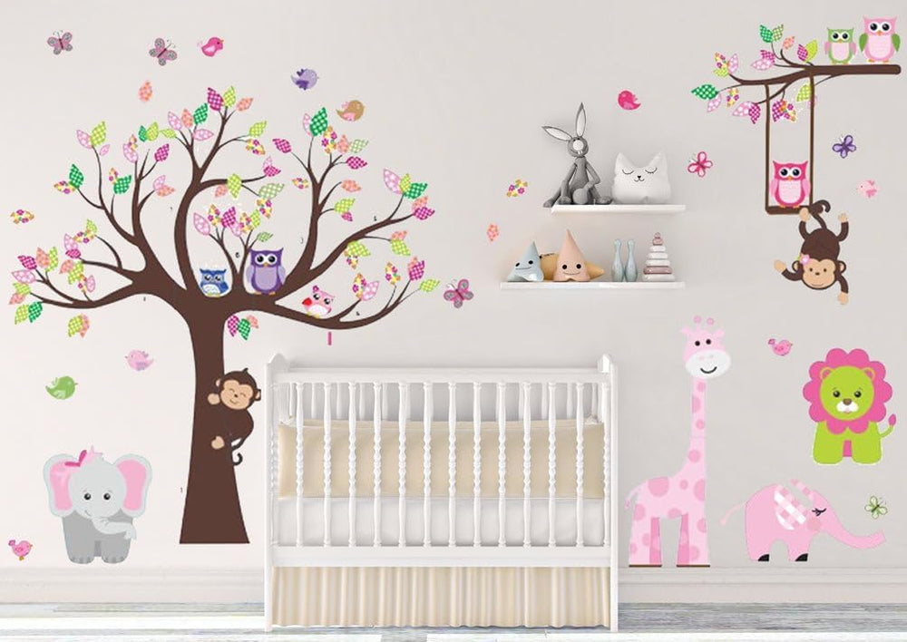 DEKOSH Pegatinas de Pared Animales del Jungle para Niños