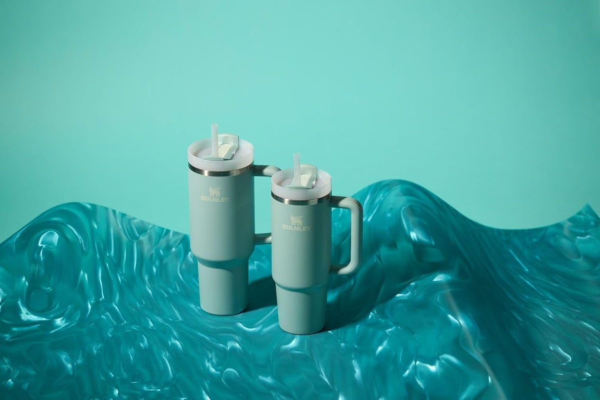 Vaso Aislado con Asa y Popote | Tapa 3 Vías | Compatible con Porta Vaso