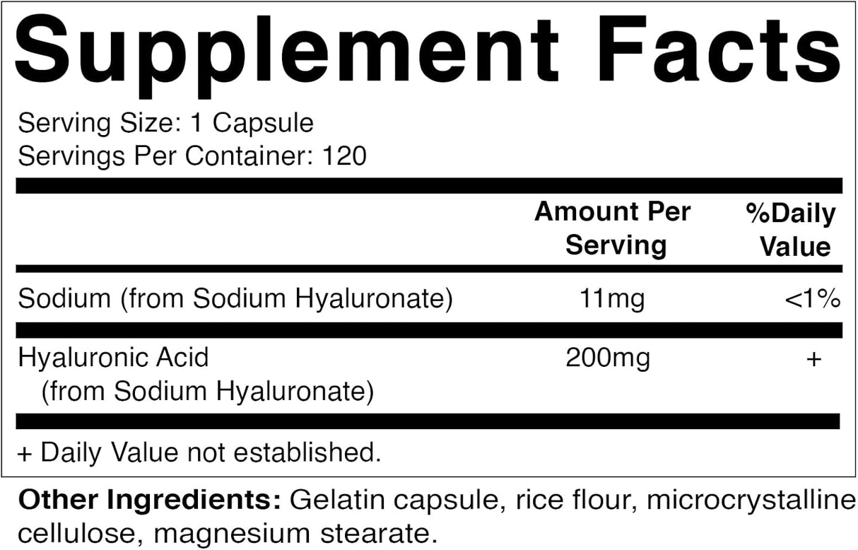 Paquete de 2 suplementos de ácido hialurónico Vitamatic