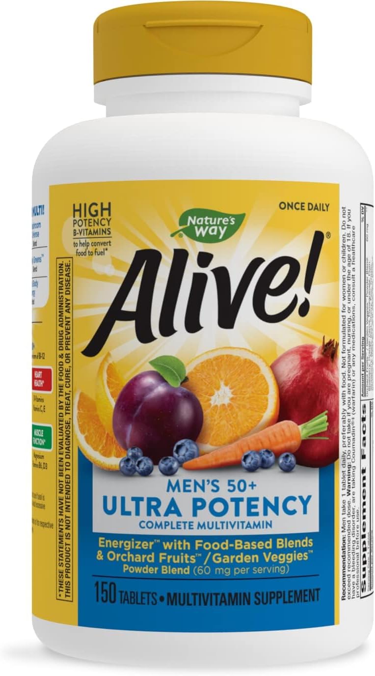 Suplemento Nature's Way ¡Alive! Ultra multivitamínico 150 un