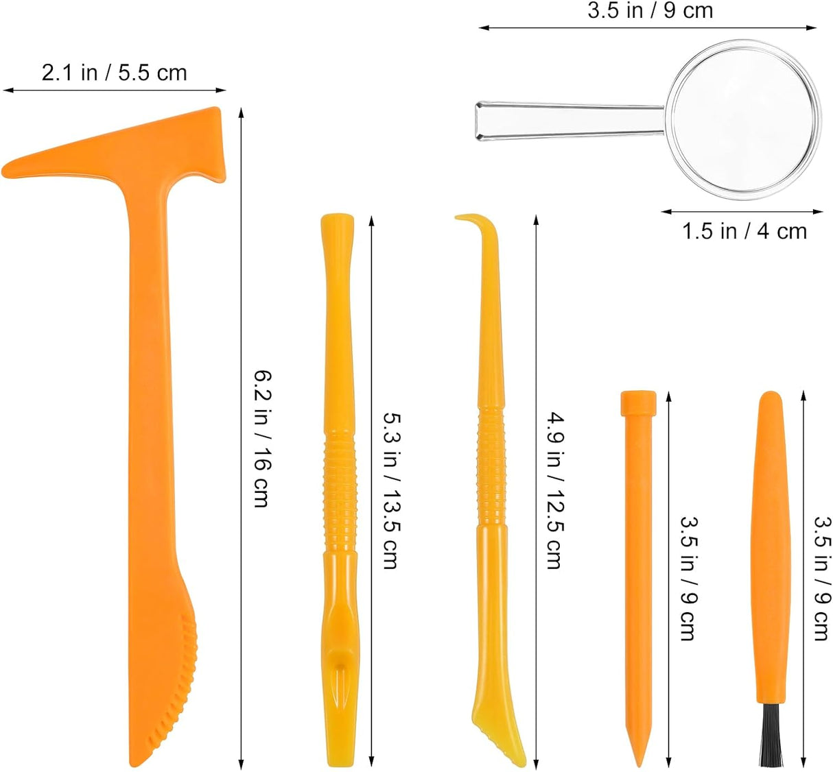 Kit de Excavación de Fosiles Dinosaurios ibasenice - 3 Piezas
