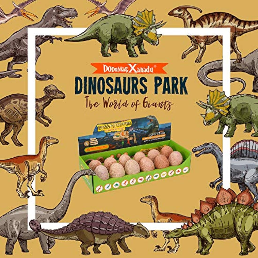 kit de excavación de Dino huevos para niños