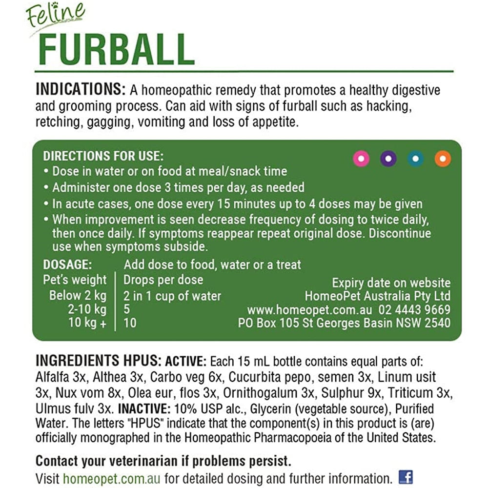 Suplemento soporte natural para bolas de pelo de gato