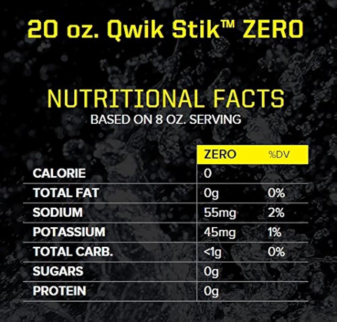 Bebida en polvo con electrolitos Qwik Stik de Sqwincher