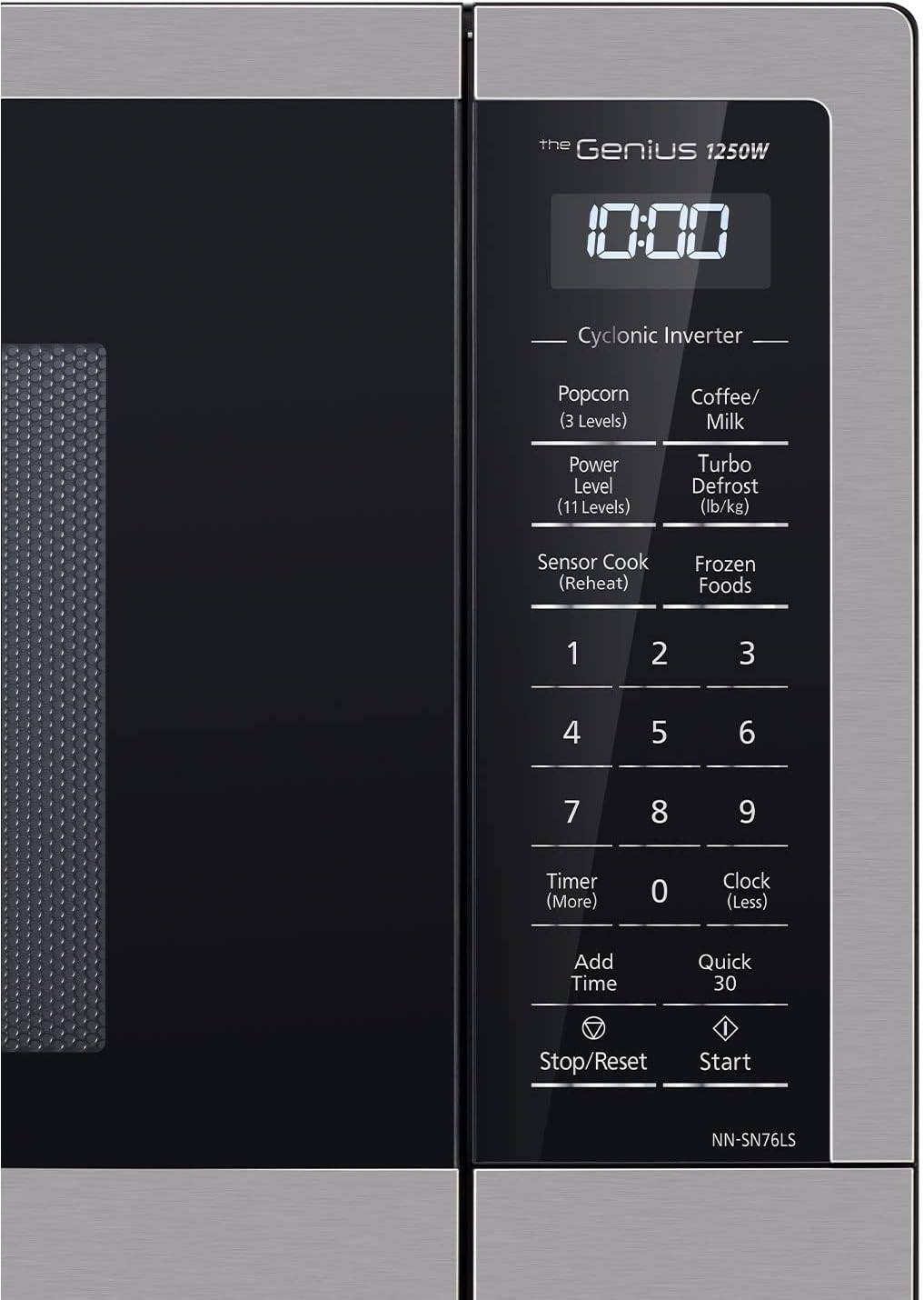 Microondas Panasonic 1.6 cu.ft 1250W con Sensor Genius NN-SN76LS