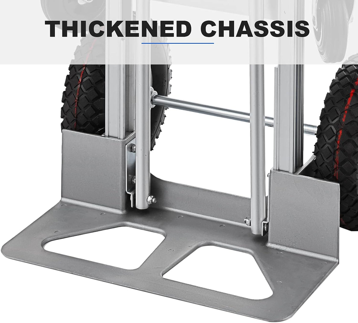 Carretilla 3 en 1, capacidad 1000 lbs, ruedas neumáticas 10