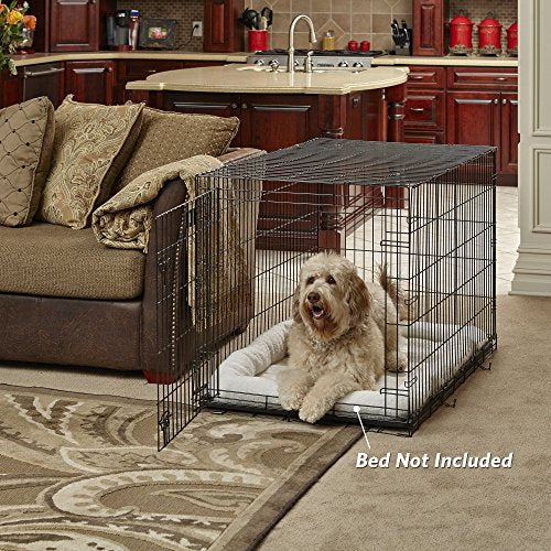 Caja de metal plegable para perros de 48 ''con panel divisor