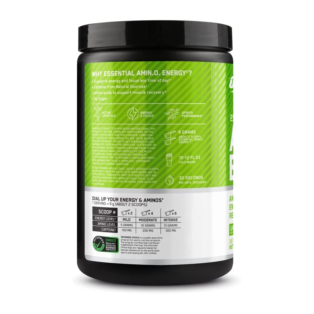 Suplemento Amino Energy preentrenamiento con té verde BCAA