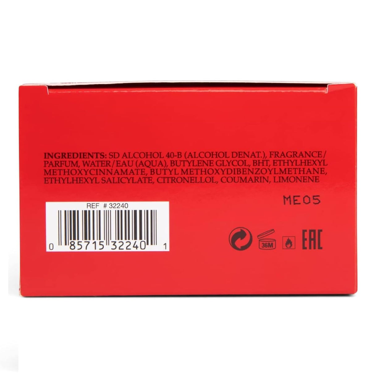 Perfume femenino EDT Spray Seductive Red 2.5 oz