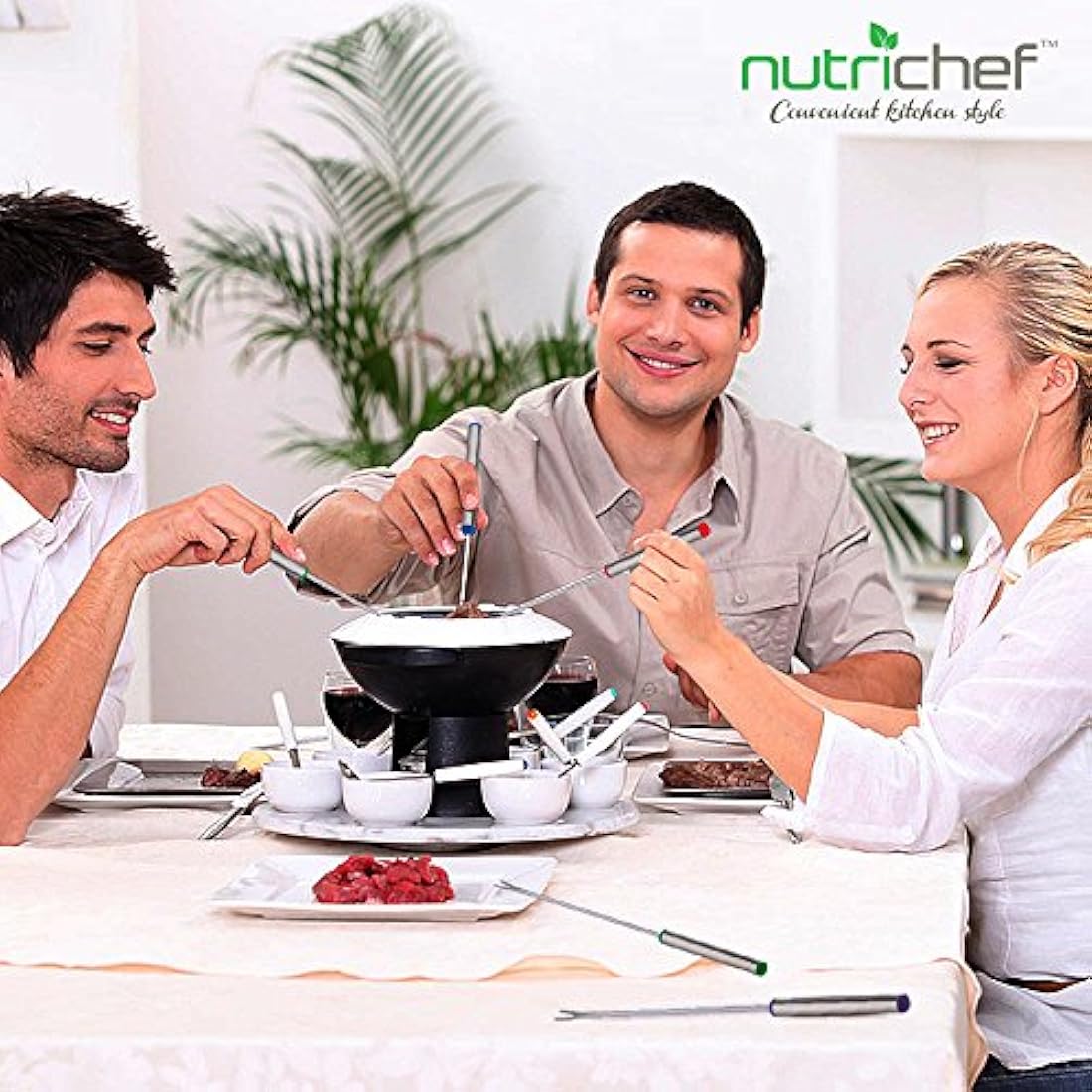 Fondue de varas de Acero Inoxidable NUTRICHEF PRTPKFONDSTK12