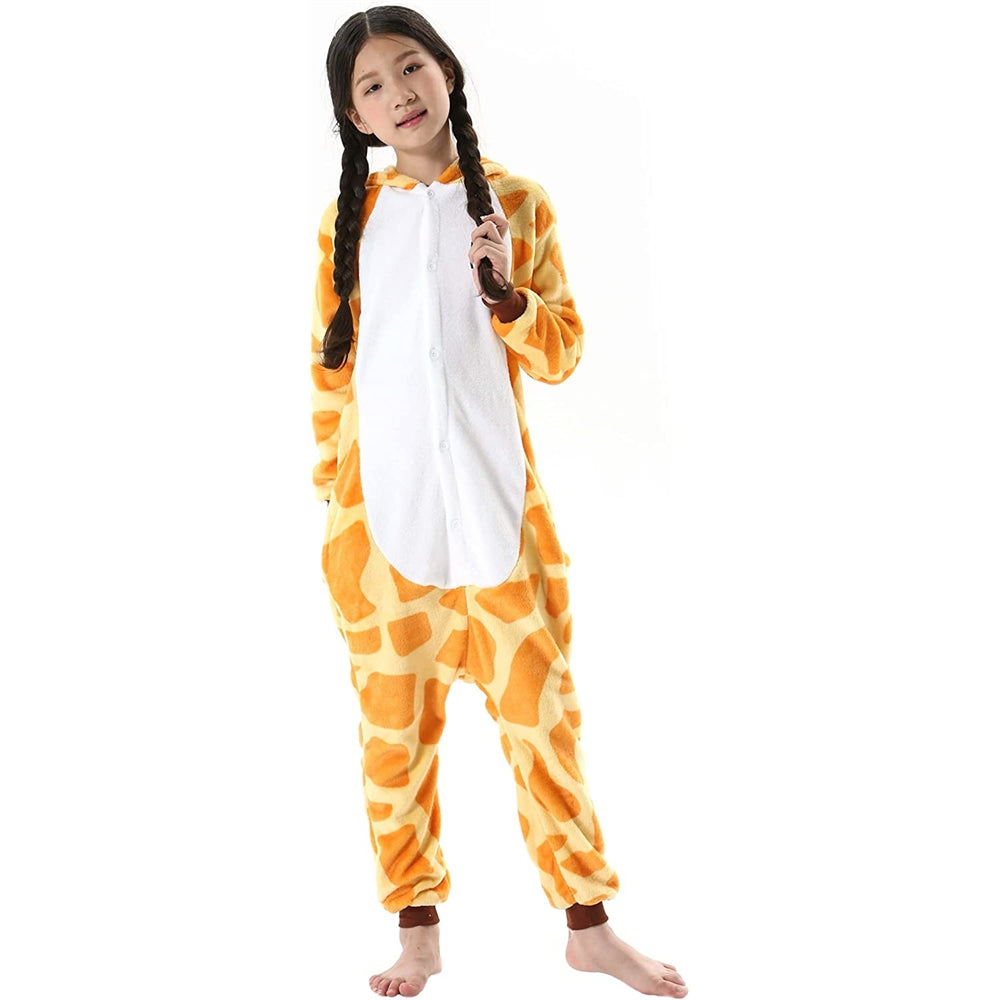 Pijama de animales de Halloween para niñas talla Jirafa
