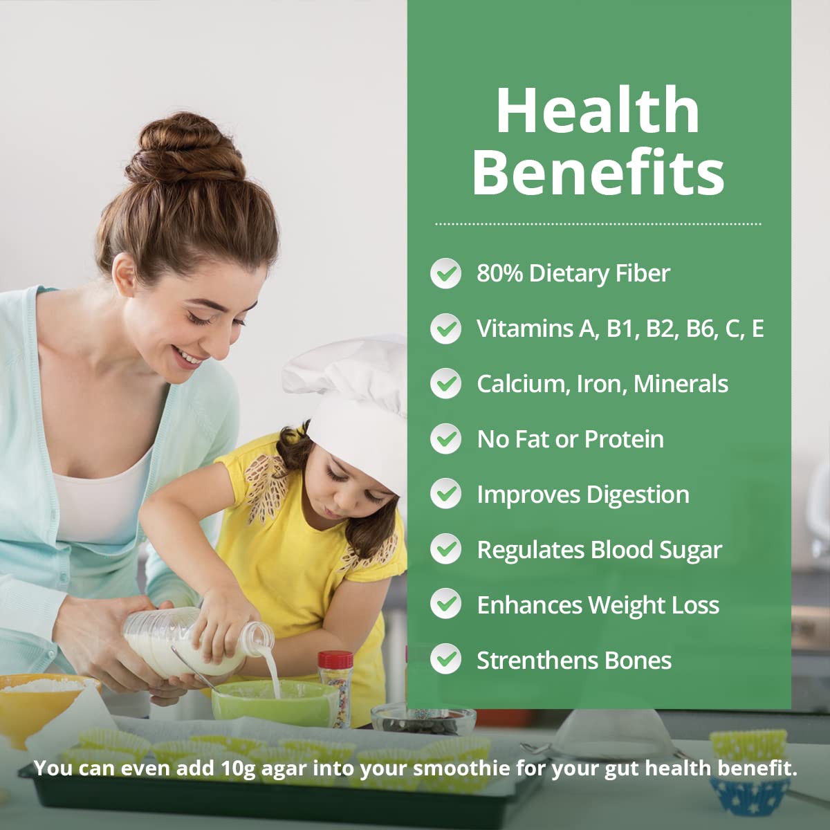 Suplementos Alimenticios Agar en polvo